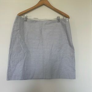 Ann Taylor Seersucker Skirt Sz 14 EUC